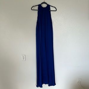 Roal blue silky jumpsuit
